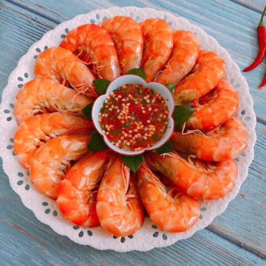 Tôm hấp bia