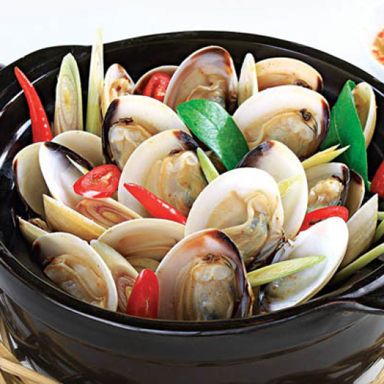 Nghêu hấp sả